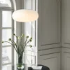 Simple and Modern Pendant Lamp, Never fade, the pendant light emits charming and bright light, adding an elegant atmosphere to your home. A simple and elegant design that adapts to any interior environment, from the office to the bedroom..