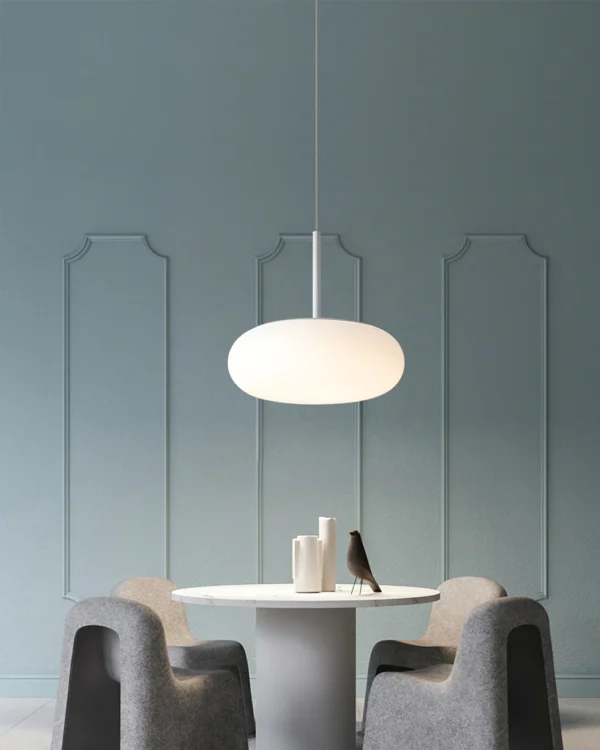 Simple and Modern Pendant Lamp, Never fade, the pendant light emits charming and bright light, adding an elegant atmosphere to your home. A simple and elegant design that adapts to any interior environment, from the office to the bedroom..