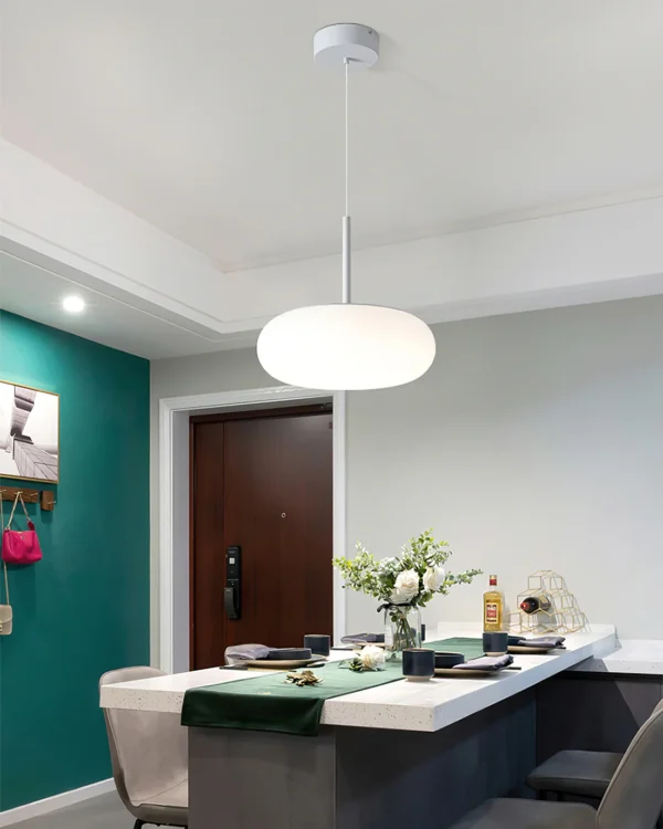 Simple and Modern Pendant Lamp, Never fade, the pendant light emits charming and bright light, adding an elegant atmosphere to your home. A simple and elegant design that adapts to any interior environment, from the office to the bedroom..