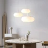 Simple and Modern Pendant Lamp, Never fade, the pendant light emits charming and bright light, adding an elegant atmosphere to your home. A simple and elegant design that adapts to any interior environment, from the office to the bedroom..