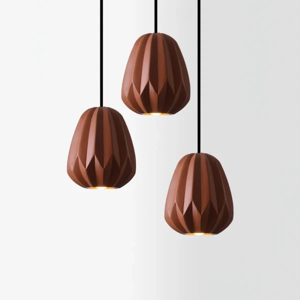 Let modern design come alive in your space with The Papaya Resin Pendant Lamp. Hand-painted to perfection, this piece is a contemporary and sophisticated piece that holds a lot of character making any area in your space pop with minimal effort. 