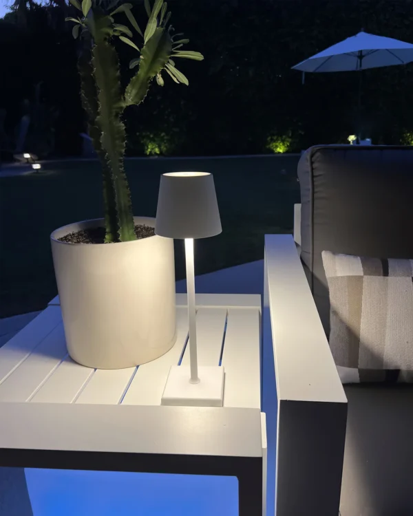 The fixture is made up of metal with LED light source, ensuring a clean display along with a tasteful layer of light. This piece lights the way wherever it is placed, providing a full and inviting glow. Its square base ensures a sturdy display. Purchase Notes: Only supports shipping to Japan, Australia, the EU, and the United States, other countries do not support shipping. If you have any questions about our products, please contact us and we will get back to you within 24 hours. Product Size Size: ∅ 4.3″ x H 15″ / Dia 11cm x H 38cm Details Material: Metal, Acrylic, Aluminum alloy Light source: Integrated LED Voltage: AC 110-240V Battery capacity (mAh): 2000 mAh Charging voltage: 5V---2A or 8V---2A Charging time: ~3 hours to fully charge Continuous discharge time: the maximum power can be used for about 3 hours, and the minimum power can be used continuously for about 10 hours. Color: White, Black, Gold, Pink, Silver Control method: Touch switch (Dimmable) We provide with USB charging cable. Approved: ETL, UL listed and CE, SAA certification.The fixture is made up of metal with LED light source, ensuring a clean display along with a tasteful layer of light. This piece lights the way wherever it is placed, providing a full and inviting glow. Its square base ensures a sturdy display. Purchase Notes: Only supports shipping to Japan, Australia, the EU, and the United States, other countries do not support shipping. If you have any questions about our products, please contact us and we will get back to you within 24 hours. Product Size Size: ∅ 4.3″ x H 15″ / Dia 11cm x H 38cm Details Material: Metal, Acrylic, Aluminum alloy Light source: Integrated LED Voltage: AC 110-240V Battery capacity (mAh): 2000 mAh Charging voltage: 5V---2A or 8V---2A Charging time: ~3 hours to fully charge Continuous discharge time: the maximum power can be used for about 3 hours, and the minimum power can be used continuously for about 10 hours. Color: White, Black, Gold, Pink, Silver Control method: Touch switch (Dimmable) We provide with USB charging cable. Approved: ETL, UL listed and CE, SAA certification.