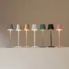 The fixture is made up of metal with LED light source, ensuring a clean display along with a tasteful layer of light. This piece lights the way wherever it is placed, providing a full and inviting glow. Its square base ensures a sturdy display. Purchase Notes: Only supports shipping to Japan, Australia, the EU, and the United States, other countries do not support shipping. If you have any questions about our products, please contact us and we will get back to you within 24 hours. Product Size Size: ∅ 4.3″ x H 15″ / Dia 11cm x H 38cm Details Material: Metal, Acrylic, Aluminum alloy Light source: Integrated LED Voltage: AC 110-240V Battery capacity (mAh): 2000 mAh Charging voltage: 5V---2A or 8V---2A Charging time: ~3 hours to fully charge Continuous discharge time: the maximum power can be used for about 3 hours, and the minimum power can be used continuously for about 10 hours. Color: White, Black, Gold, Pink, Silver Control method: Touch switch (Dimmable) We provide with USB charging cable. Approved: ETL, UL listed and CE, SAA certification.