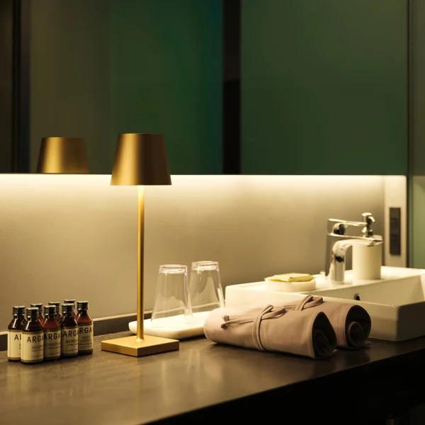 The fixture is made up of metal with LED light source, ensuring a clean display along with a tasteful layer of light. This piece lights the way wherever it is placed, providing a full and inviting glow. Its square base ensures a sturdy display. Purchase Notes: Only supports shipping to Japan, Australia, the EU, and the United States, other countries do not support shipping. If you have any questions about our products, please contact us and we will get back to you within 24 hours. Product Size Size: ∅ 4.3″ x H 15″ / Dia 11cm x H 38cm Details Material: Metal, Acrylic, Aluminum alloy Light source: Integrated LED Voltage: AC 110-240V Battery capacity (mAh): 2000 mAh Charging voltage: 5V---2A or 8V---2A Charging time: ~3 hours to fully charge Continuous discharge time: the maximum power can be used for about 3 hours, and the minimum power can be used continuously for about 10 hours. Color: White, Black, Gold, Pink, Silver Control method: Touch switch (Dimmable) We provide with USB charging cable. Approved: ETL, UL listed and CE, SAA certification.
