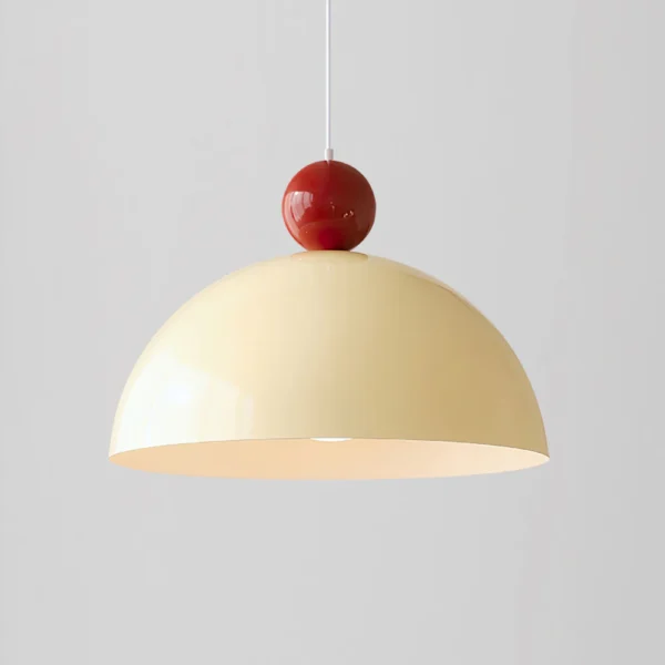 The Qosa Pendant Lamp is a stylish minimalist lighting fixture crafted from simple materials. Its sleek silhouette transitions seamlessly into any room, while its durable construction ensures it will last. This lamp is sure to provide great lighting while adding a modern touch.