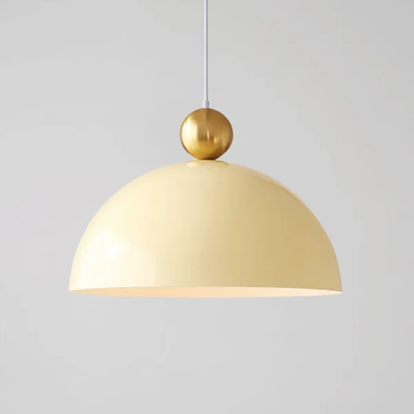 The Qosa Pendant Lamp is a stylish minimalist lighting fixture crafted from simple materials. Its sleek silhouette transitions seamlessly into any room, while its durable construction ensures it will last. This lamp is sure to provide great lighting while adding a modern touch.