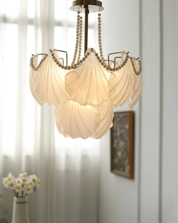 Creame Shell Chandelier | Lia Premium Lights