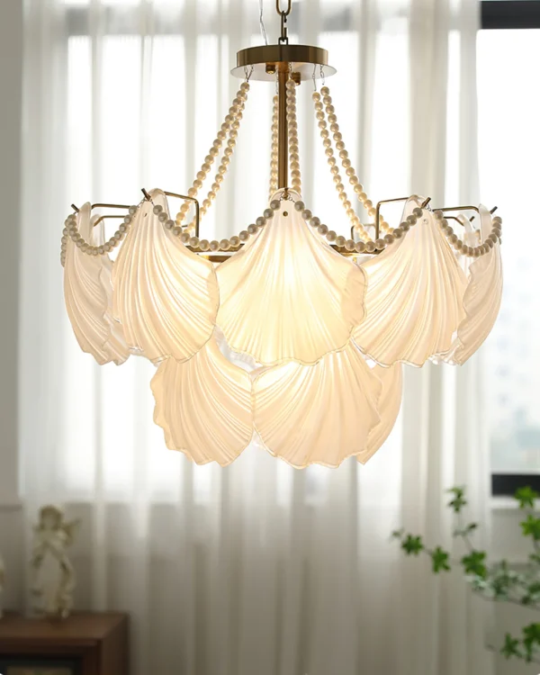 Creame Shell Chandelier | Lia Premium Lights