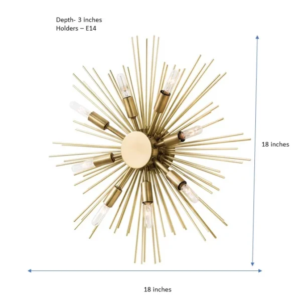 Sun Shine Wall Lamp dimentions