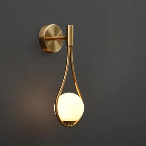 Vanity Clear Gold Wall Lamp