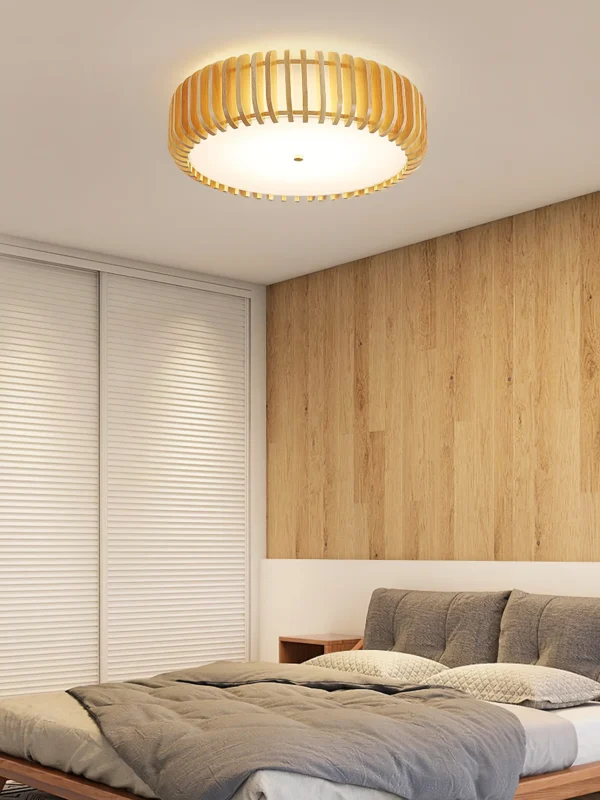 Wooden Slick Ceiling Lamp