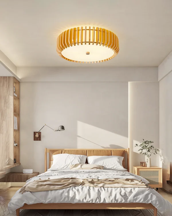 Wooden Slick Ceiling Lamp