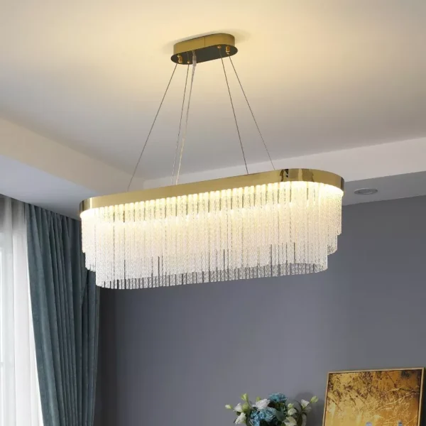 Glass Chain Chandelier | Lia Premium Lights