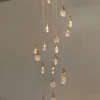 This chandelier uses artificial bubble technology to connect floating bubble shapes to create wonderful light and shadow. The surface is round and smooth, with bubbles inside, and the transmission is even, which perfectly integrates light and art.