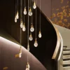 This chandelier uses artificial bubble technology to connect floating bubble shapes to create wonderful light and shadow. The surface is round and smooth, with bubbles inside, and the transmission is even, which perfectly integrates light and art.