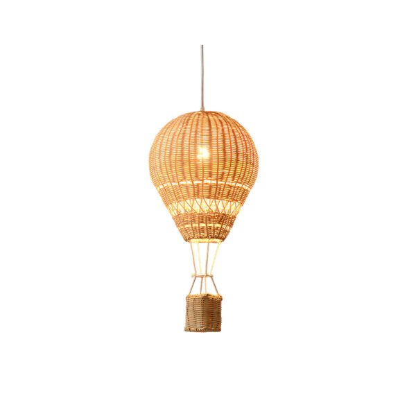 Hot Air Balloon Rattan Pendant Light 1