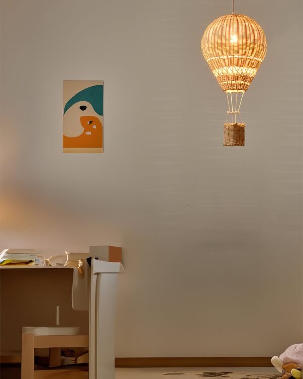 Hot Air Balloon Rattan Pendant Light 12