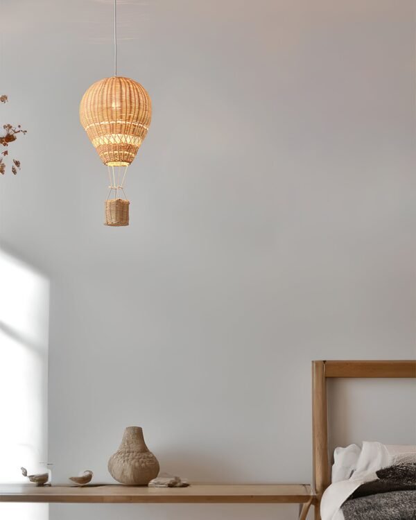 Hot Air Balloon Rattan Pendant Light 2