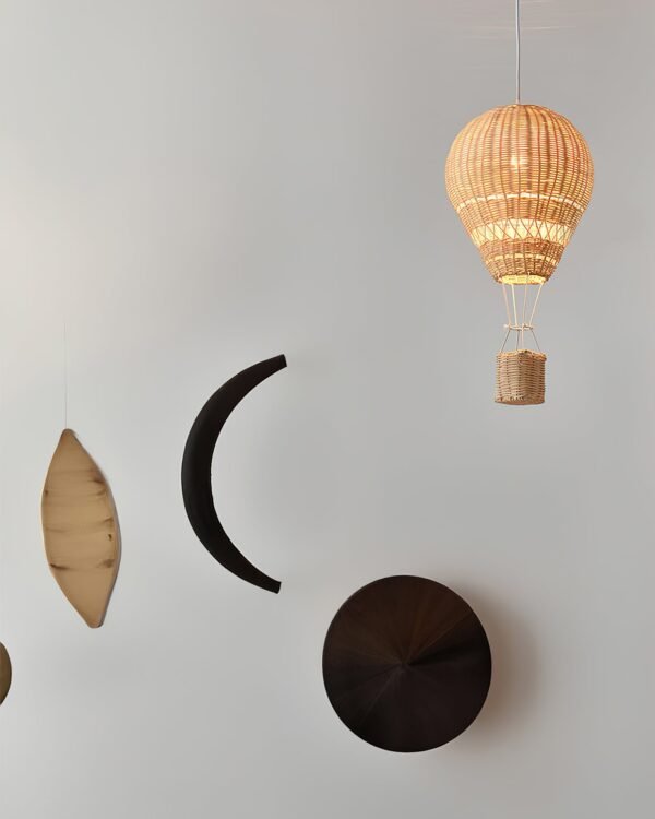 Hot Air Balloon Rattan Pendant Light 3
