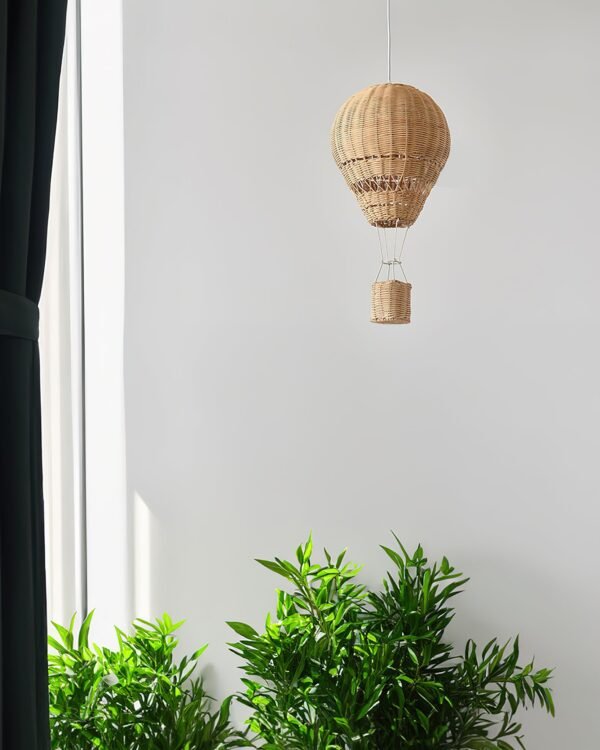 Hot Air Balloon Rattan Pendant Light 7