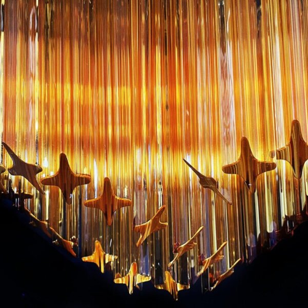 Kite Amber Chandelier 5